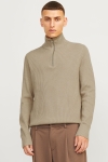 Jack & Jones Perfect Knit Half Zip Crockery