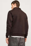 Jack & Jones Bradley Sweat Half Zip Mulch