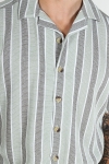 ONLY & SONS Trev Regular SS Structure Stripe Shirt Tea