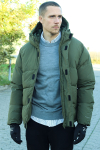 Jack & Jones World Puffer Jacket Olive Night