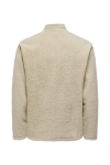 ONLY & SONS Eric Teddy Full Zip High Neck Silver Lining