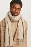 Jack & Jones Solid Woven Scarf Pure Cashmere