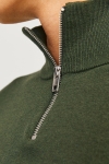 Jack & Jones Emil Knit Half Zip Kombu Green