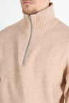 Jack & Jones Ollie Knit Half Zip Humus