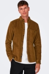 ONLY & SONS New Terry Corduroy LS Shirt Monks Robe