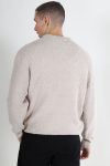 ONLY & SONS Rory Boucle Crew Knit Silver Lining