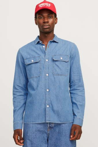 Travis Shirt LS Light Blue Denim