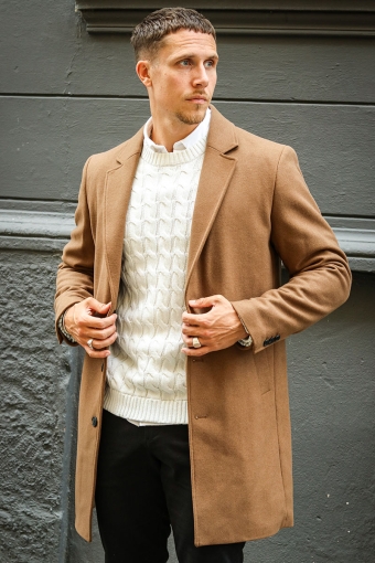 Harrison Wool Coat Khaki