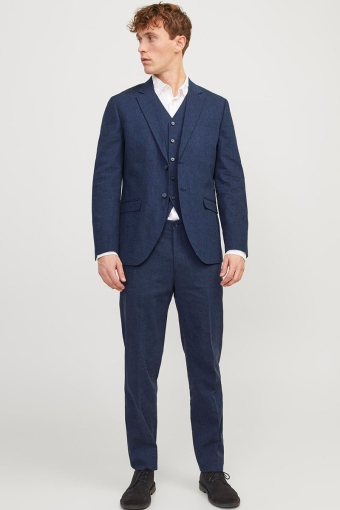 Riviera Linen Blazer Dark Navy