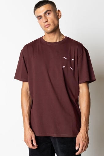 Clean organic T-shirt Dark Plum