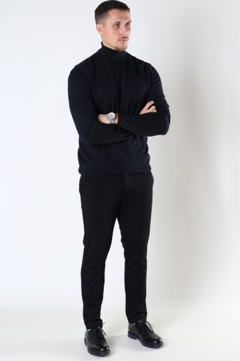 MALCOLM ROLL NECK KNIT Black