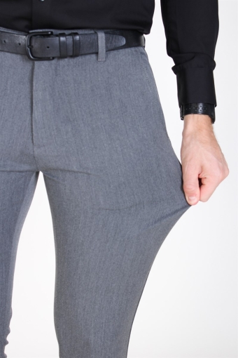 Frederic Pants Med Grey Melange