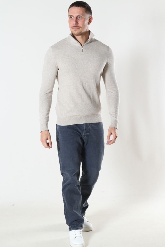 EMIL KNIT HALF ZIP Oatmeal