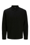 Jack & Jones Laethan LS Zip Polo  Black