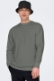 ONLY & SONS Fred Oversize LS Tee Castor Gray