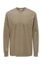 ONLY & SONS Fred Oversize LS Tee Desert Taupe