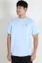 Clean Cut Copenhagen Cross Logo Organic Tee Light Blue